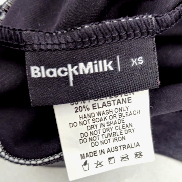 Blackmilk Double Dare Ya Coated‎ Black Cut Out Leggings - Picture 5 of 16